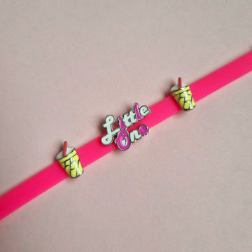 Charming Sterling Silver Pink Bracelet