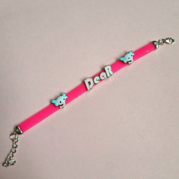 Sterling Silver Elephant Face Charm Bracelet for Kids