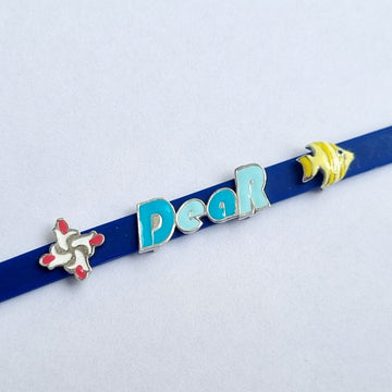 Sterling Silver Blue Band Bracelet