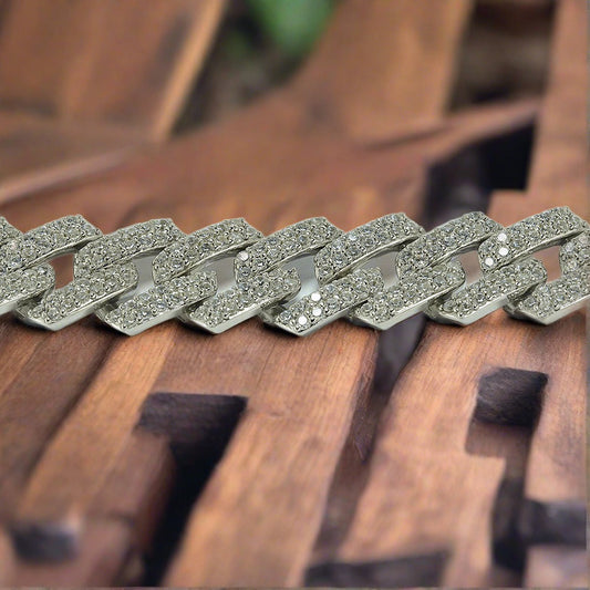 MEN'S CUBAN LINK ZIRCON BRACELET