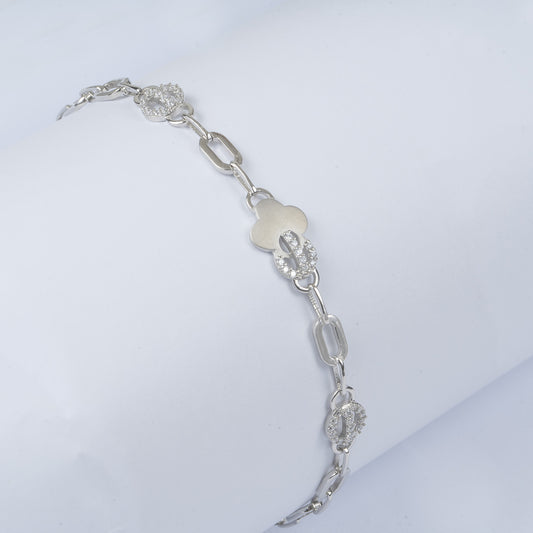 Silver Chic Chanel-Inspired Bracelet