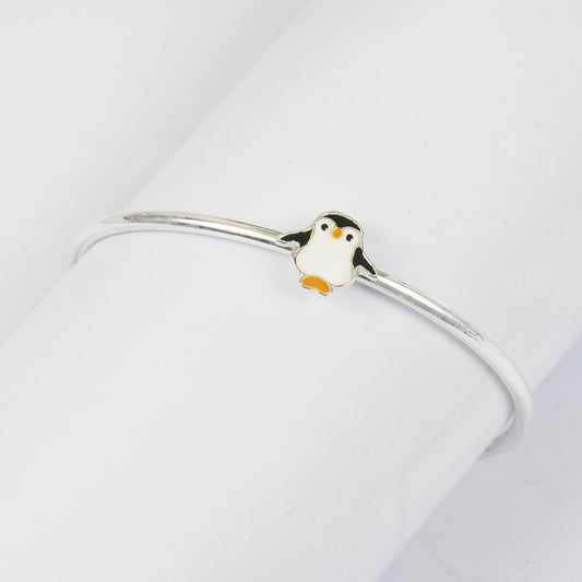 Penguin Kids Kada with White & Black Enamel
