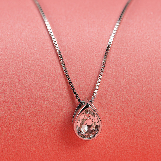 92.5% BIS Hallmarked Silver Chain with Drop Pendant