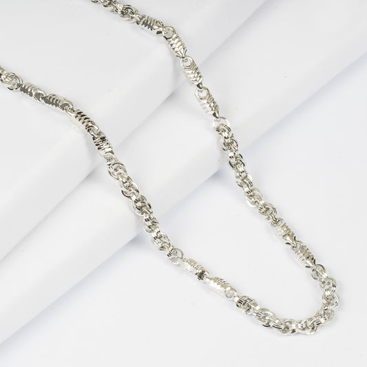 SILVER MONET MENS CHAIN