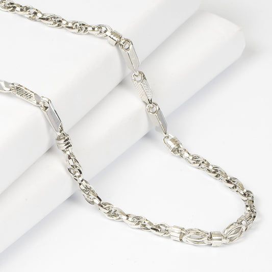 Sterling Silver Cuboid Men’s Chain