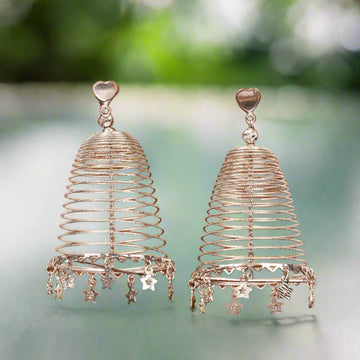Sterling Silver Flow Dangle Earrings