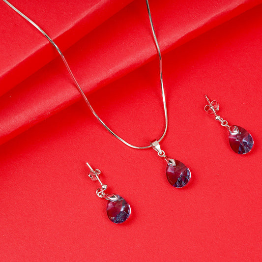 Montana Crystal 92.5% BIS Hallmarked Silver Set