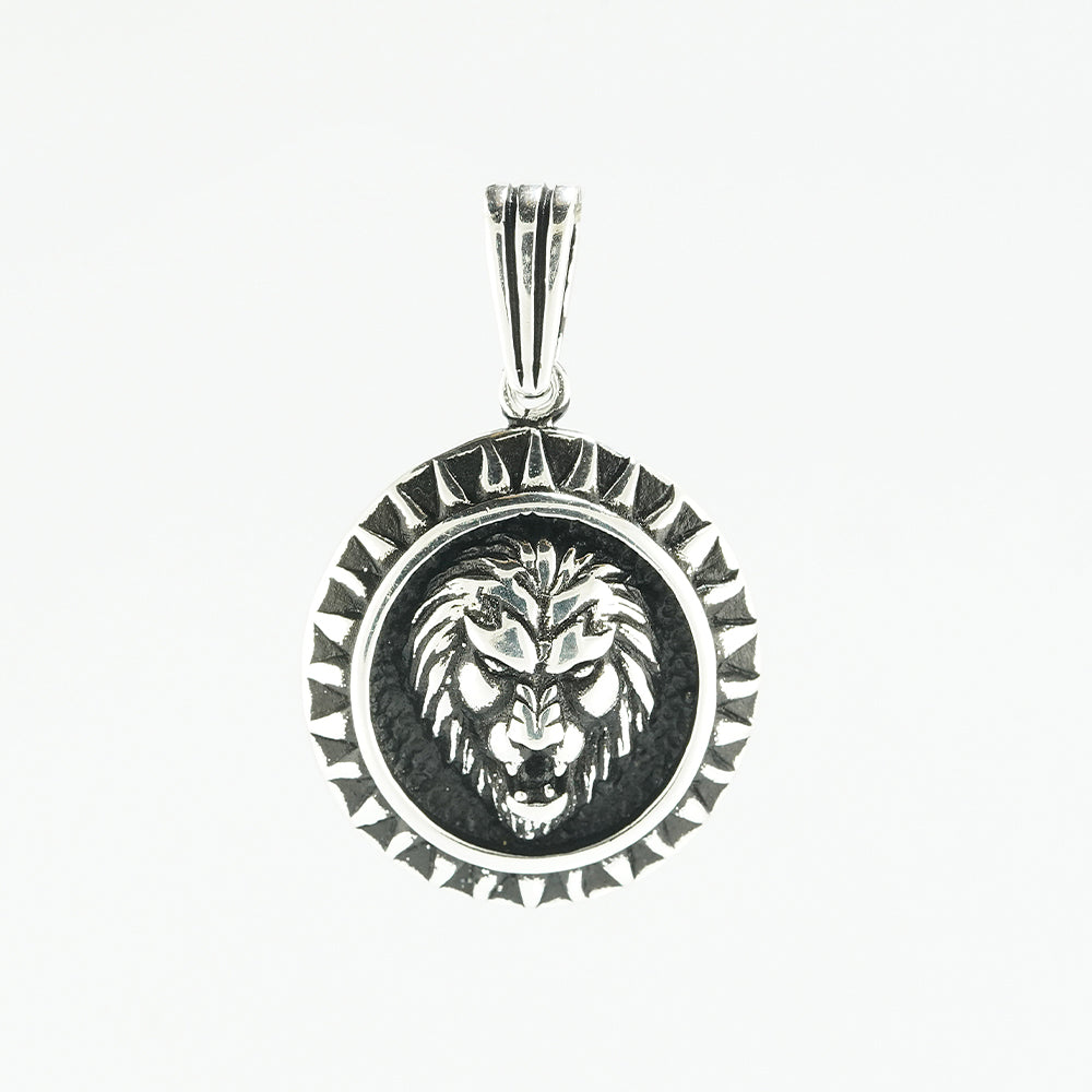 silver lion pendant
