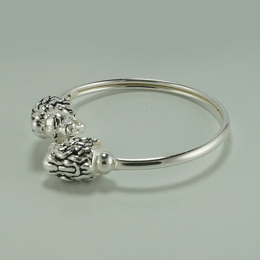 Silver Lion Bracelet for Kids