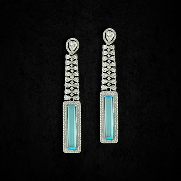 Silver Diamond Earrings for Women