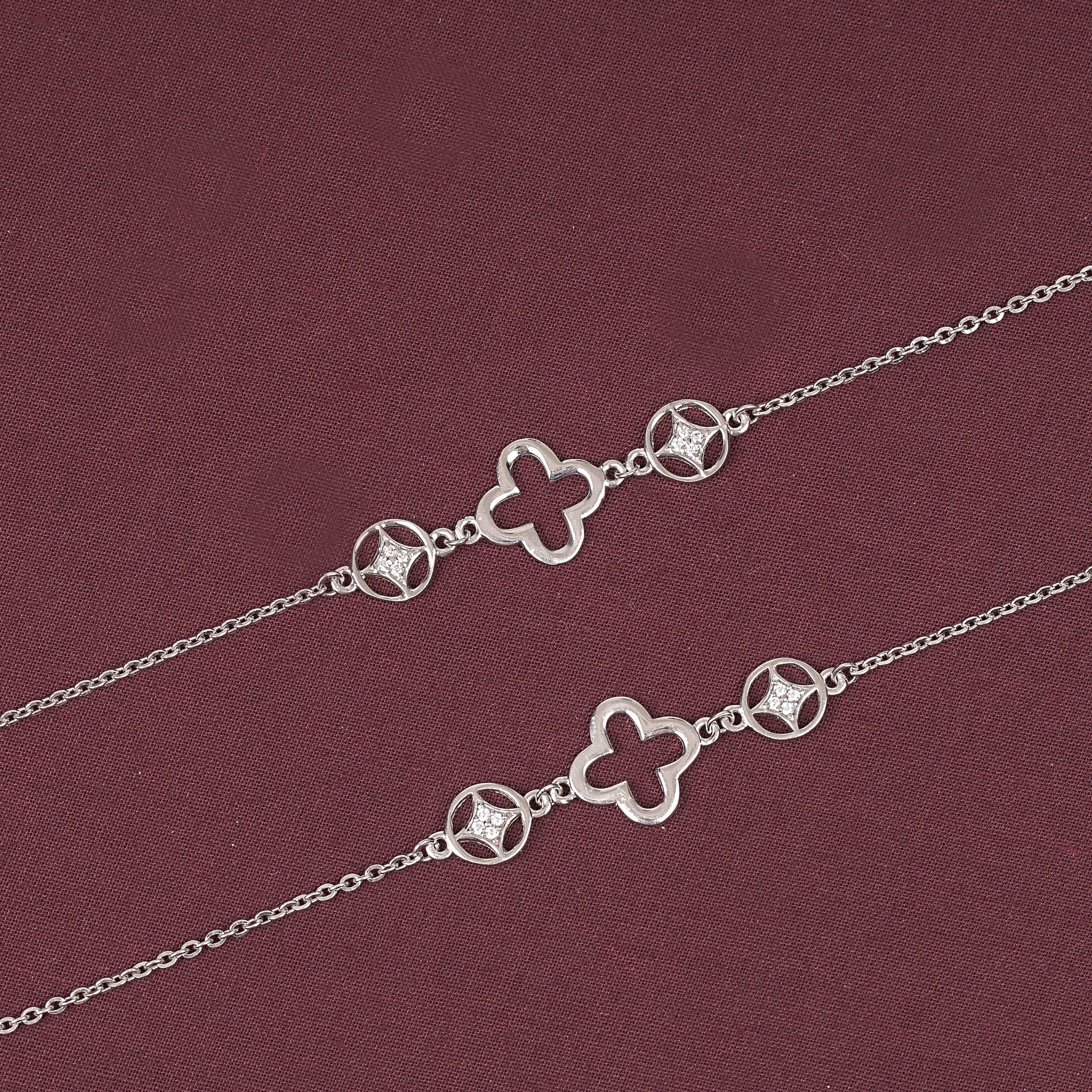 SILVER STERLING ELEGANZIA WOMEN ANKLET