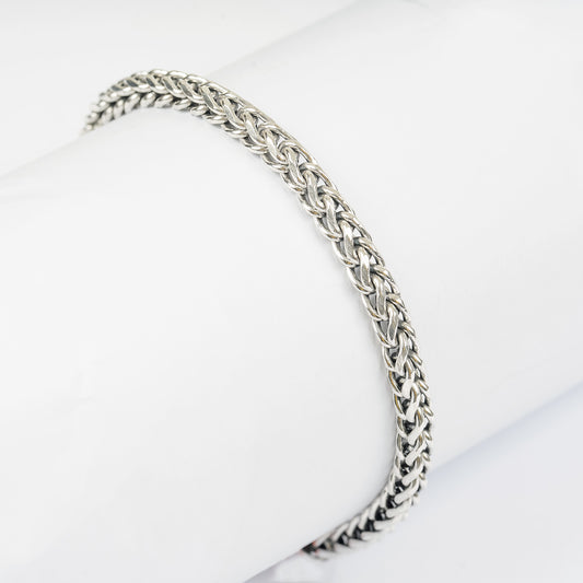 SILVER CHIVALROUS ROPE MEN'S BRACELET