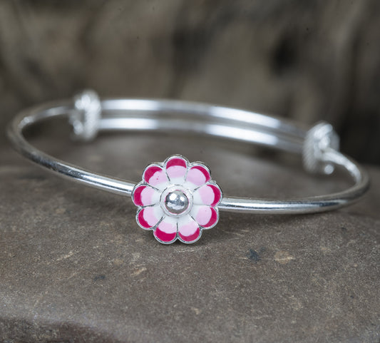 SILVER RED OMBRE FLOWERS KIDS KADA