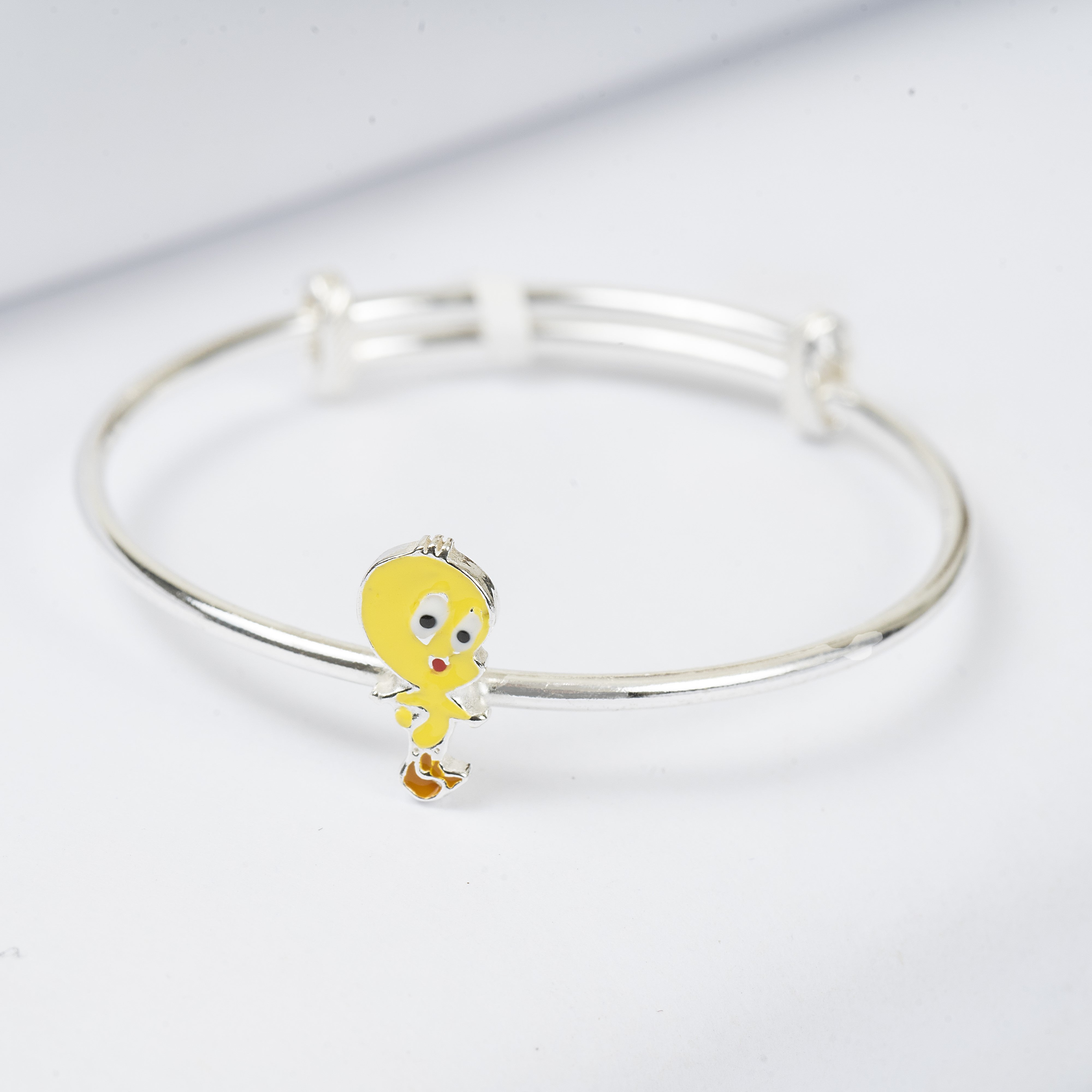 Tweety Kids Kada with Yellow Enamel