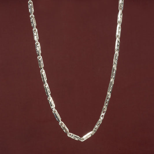 silver designer men's chain