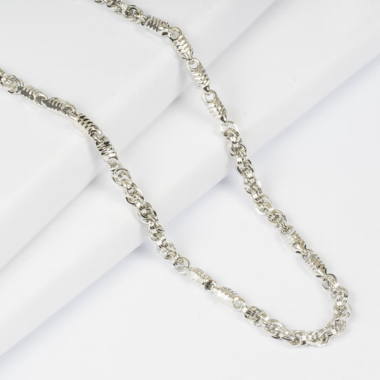 SILVER MONET MENS CHAIN