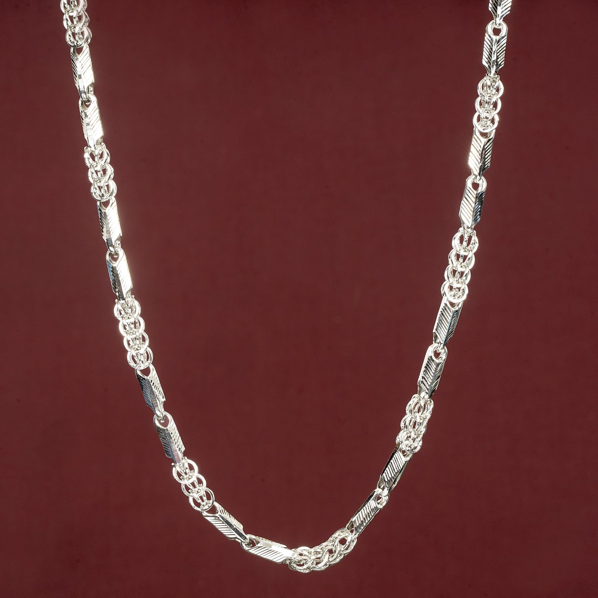 SILVER DESIGNER INDO ITALINAN MEN'S CHAIN