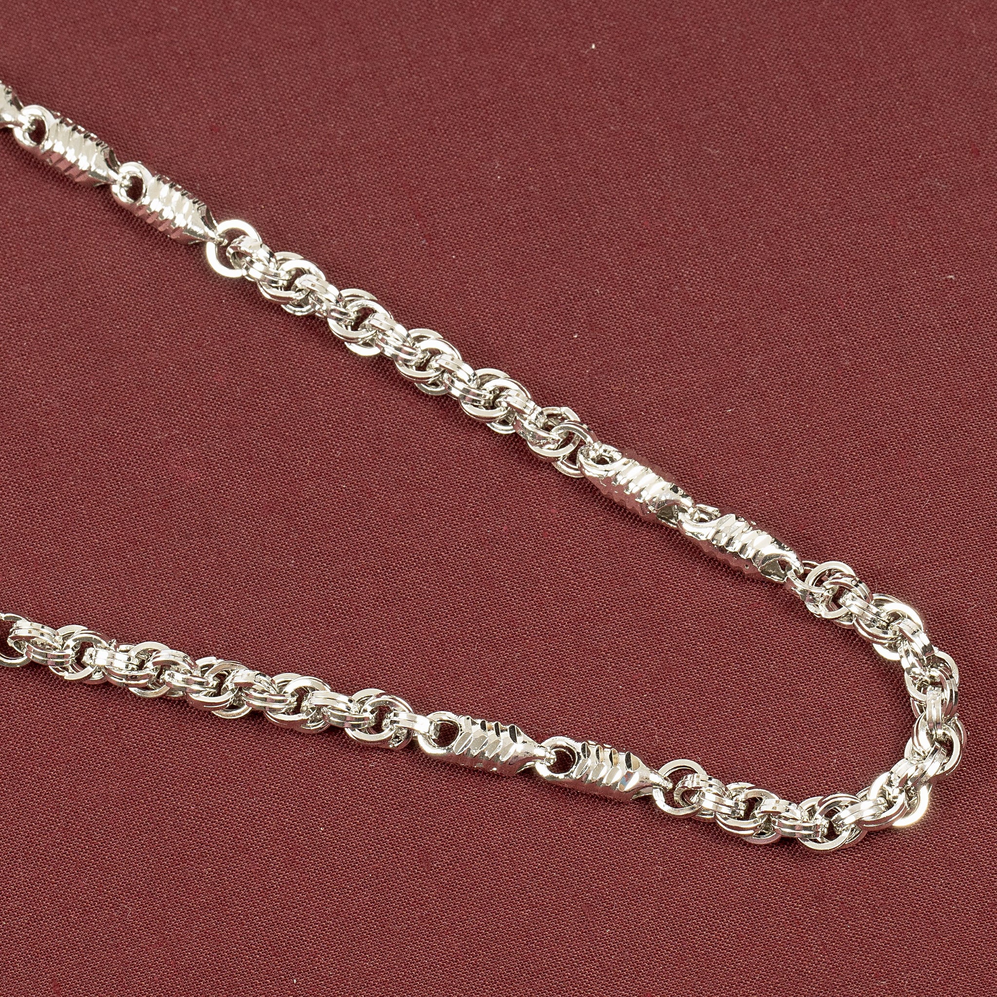 SILVER MONET MENS CHAIN