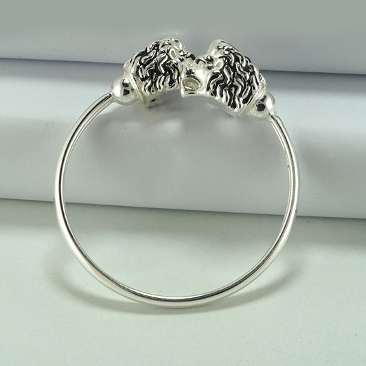 silver lion bracelet for kid